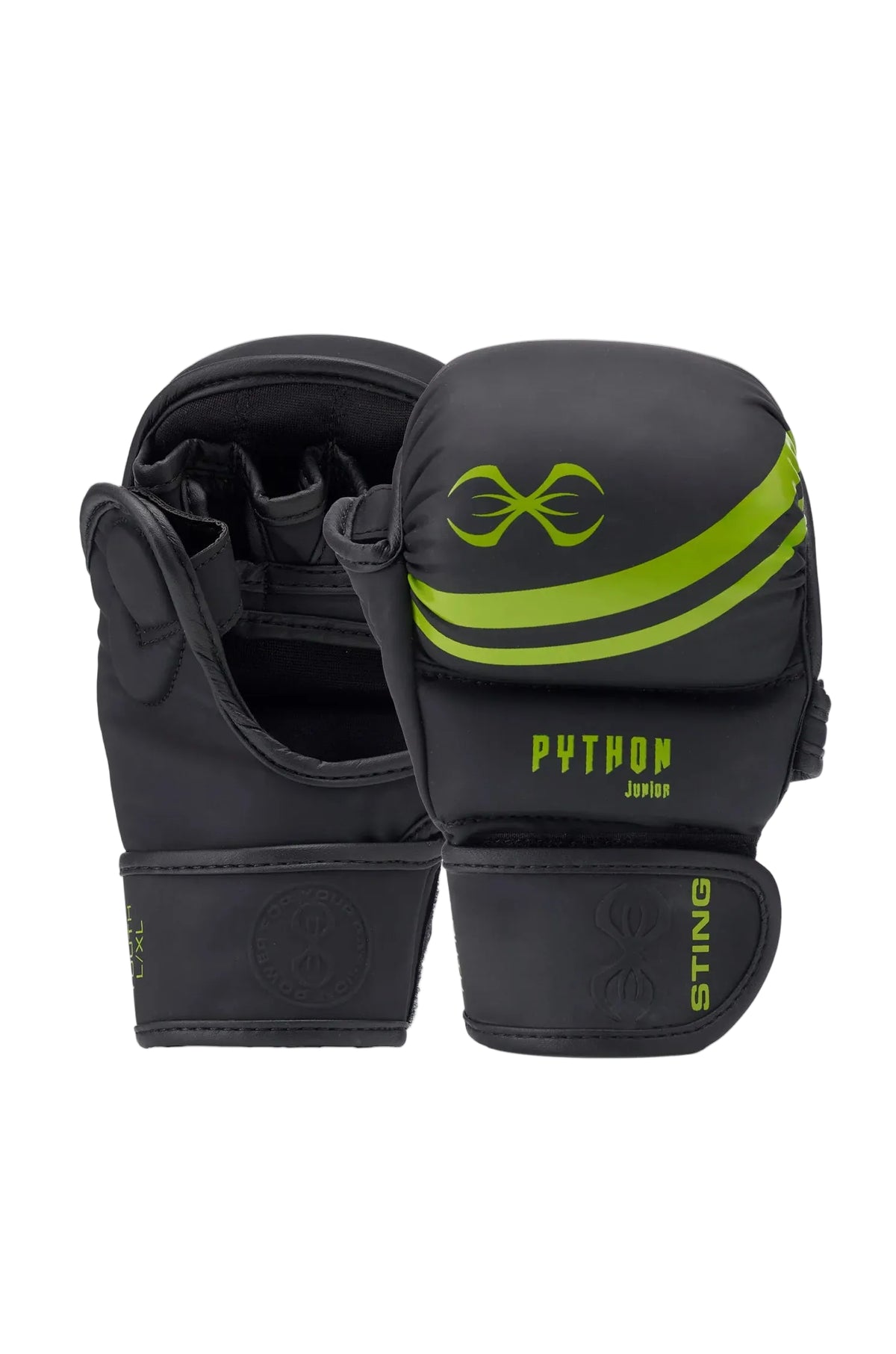 sting python junior mma sparring gloves kids training