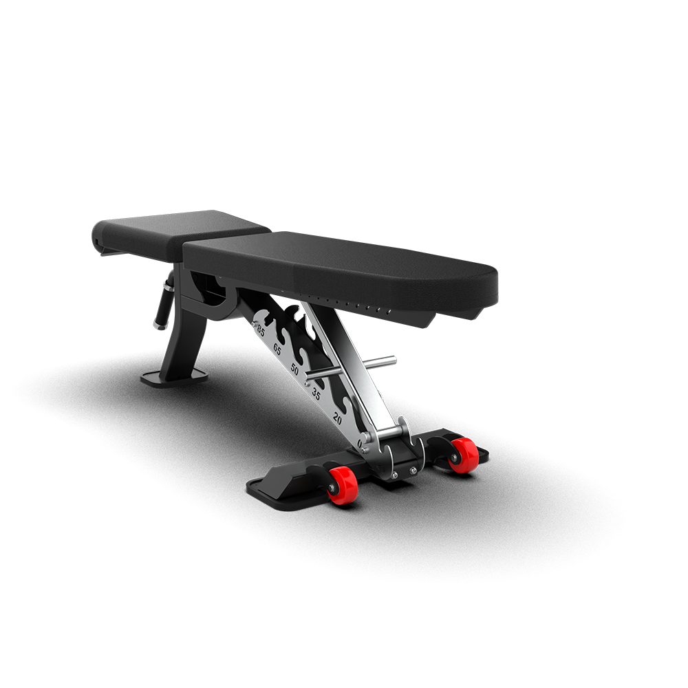 QLI Adjustable Bench QAB03 - 6-position commercial weight bench in the incline position