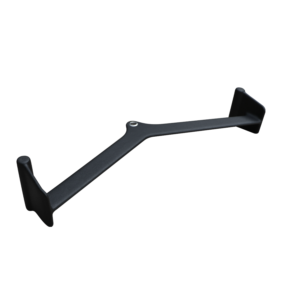 QLI QALPB24 angled lat pulldown bar three-quarter view