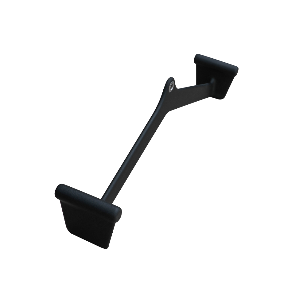 QLI QALPB24 lat pulldown bar from above, showing the neutral-grip ends