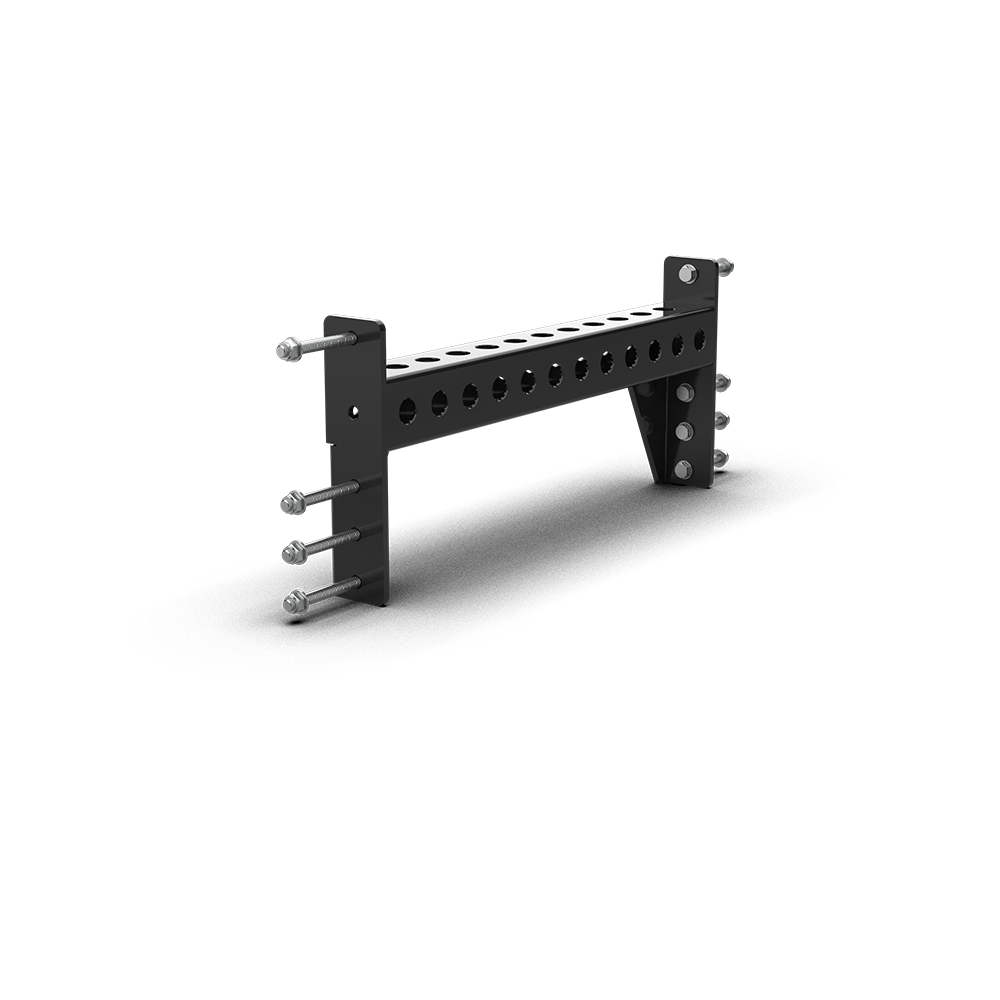 QLI Connecting Bar QCB2401, a 630mm hole-punched crossmember with tall end plates and connection pins