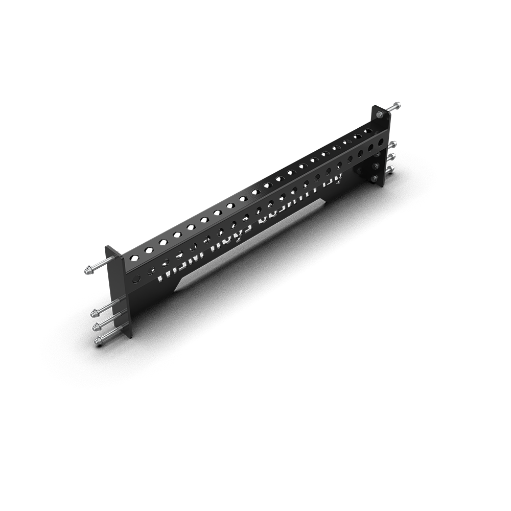 QLI QCB4201 connecting bar at an angle, showing the attachment holes