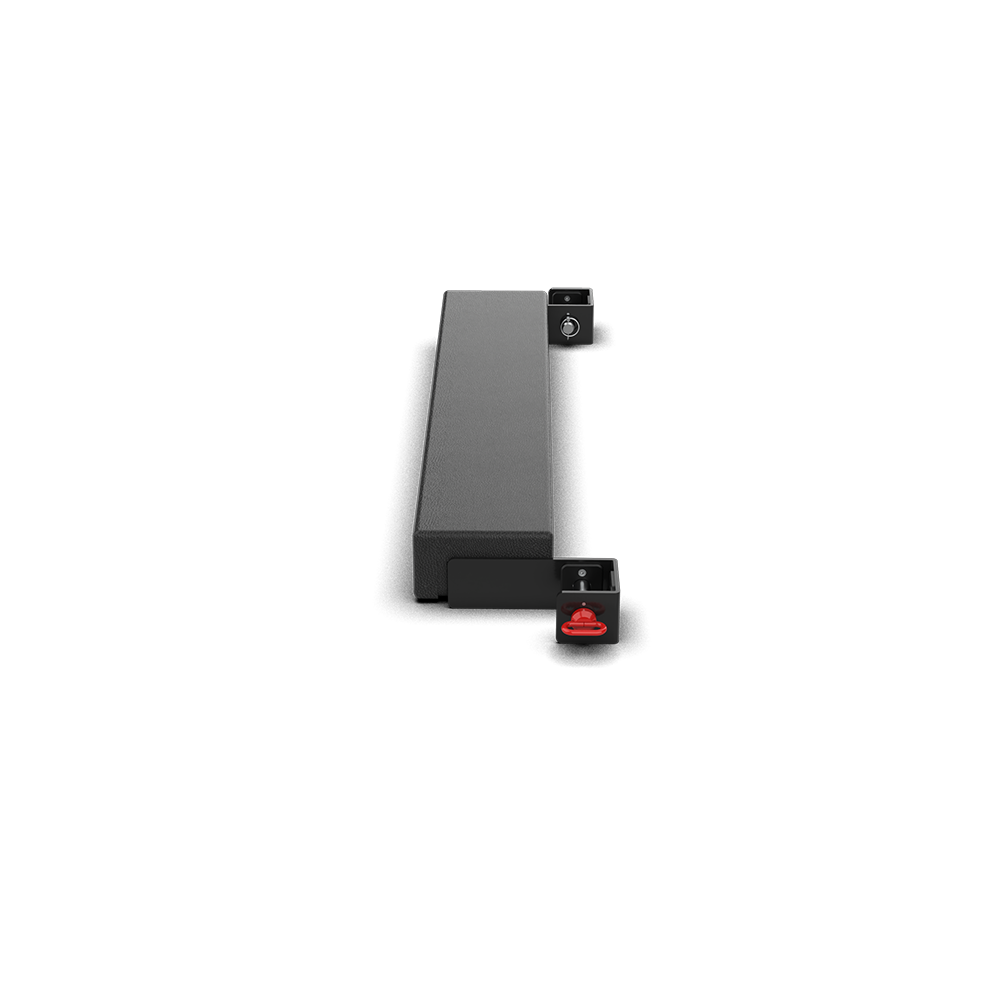 QLI QFWBA48 bench attachment end-on, showing a mounting bracket