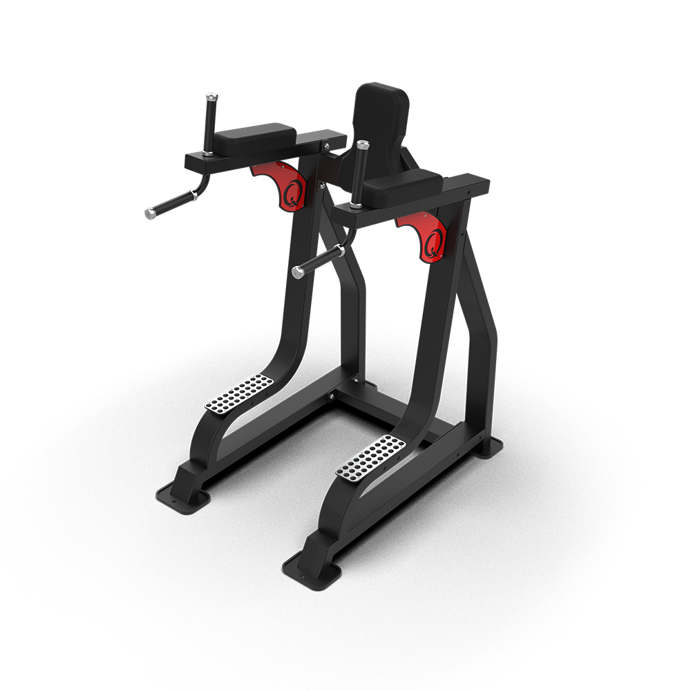 QLI Leg Raise &amp; Dip QLRD065 with non-slip steps, padded arm supports and dip handles