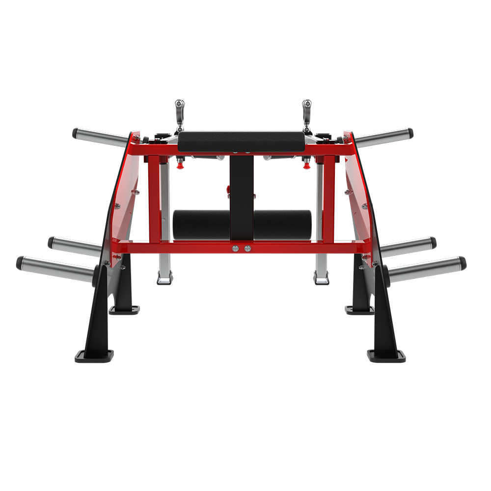 QLI QMF300 from the front, showing the seat cushion, rollers and plate horns