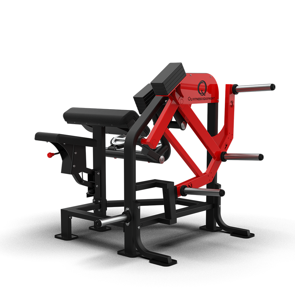QLI Pro-Arm Multi Angle Curl QPAMC54 with padded arm rest, seat, 360° rotating handles and red lever arm
