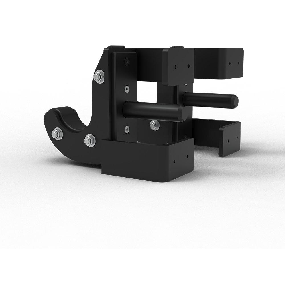 QLI Power J-Hooks QPJH07, a pair of powder-coated steel J-hooks for holding a barbell