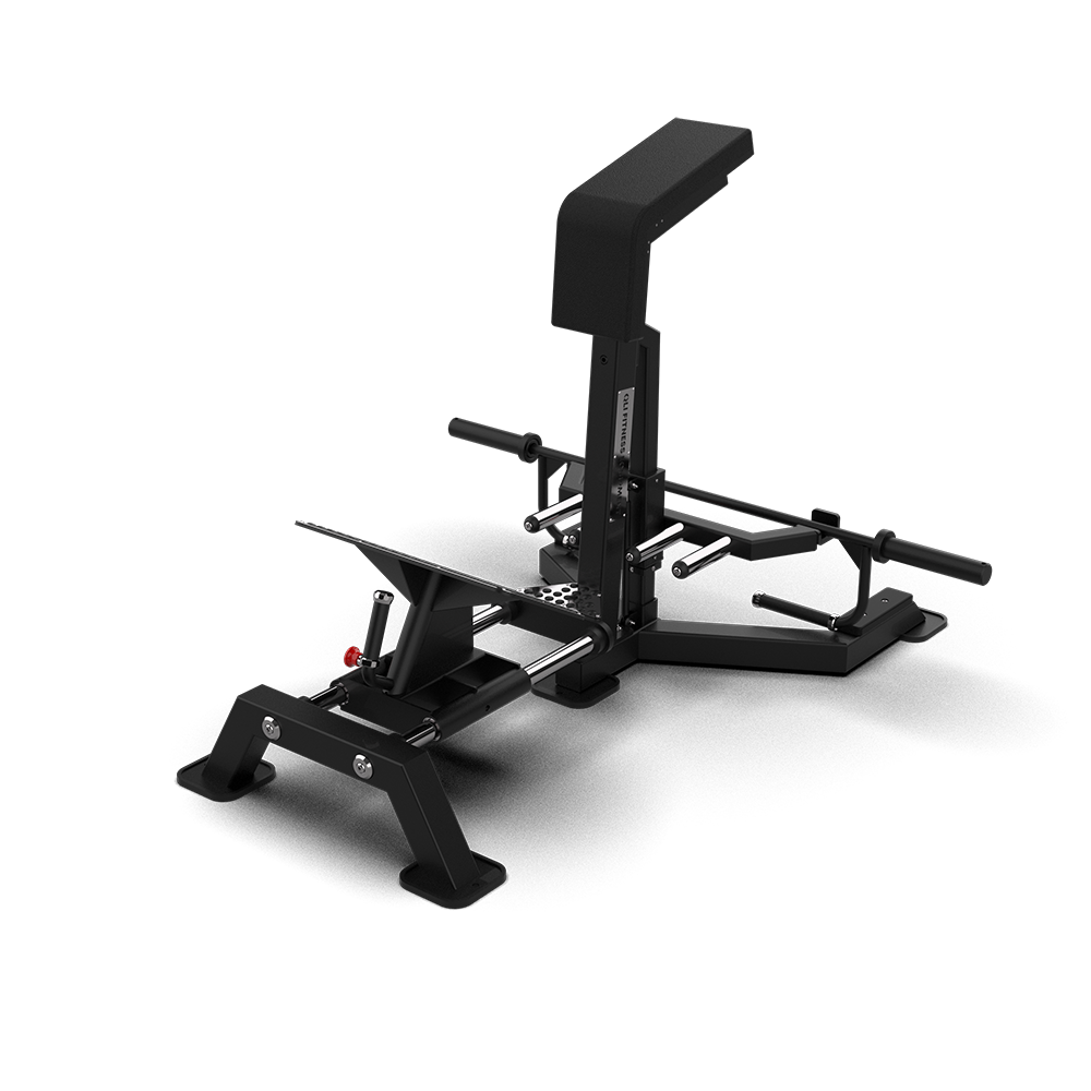 QLI Lever Row Machine QPLR70 with chest pad, wide-grip lever handles and angled non-slip footplate