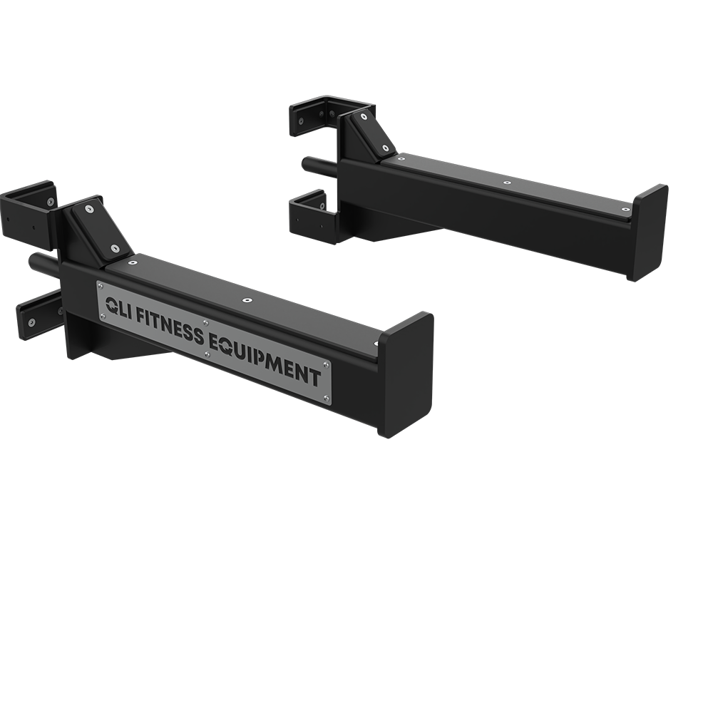 QLI QSA024 spotter arm close-up, showing the branded arm and sleeve