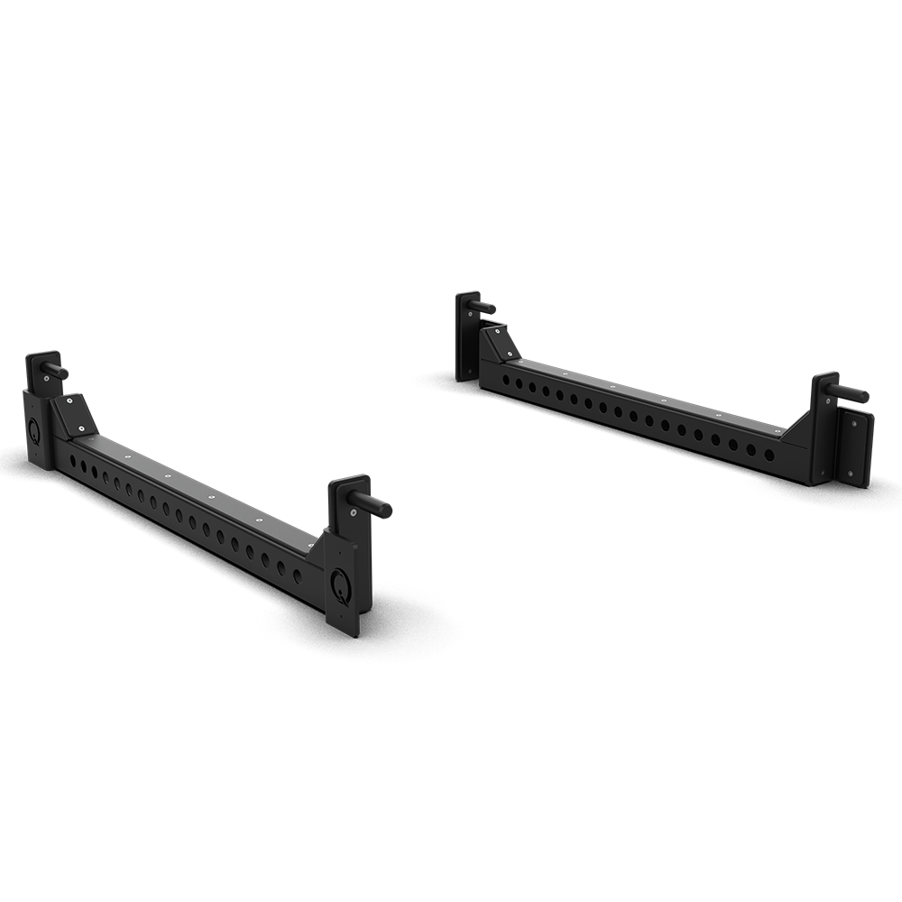 QLI Safety Bars QSB49, two 1255mm hole-punched steel safety bars with end brackets