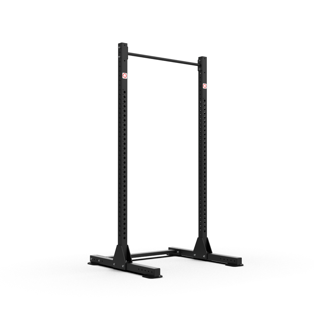 QLI Super Duty SPX Rack 1 QSPX1 squat stand with two hole-punched uprights and a top pull-up bar
