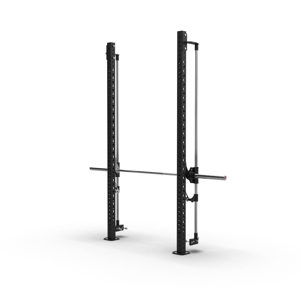 QLI QSRF77 squat rack frame three-quarter view from the other side