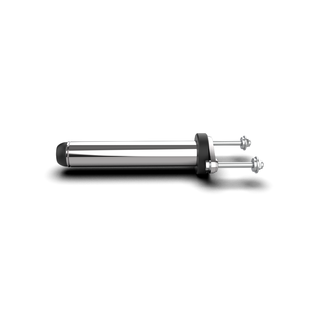 QLI QWSA16 chrome plate sleeve with mounting pins from the side