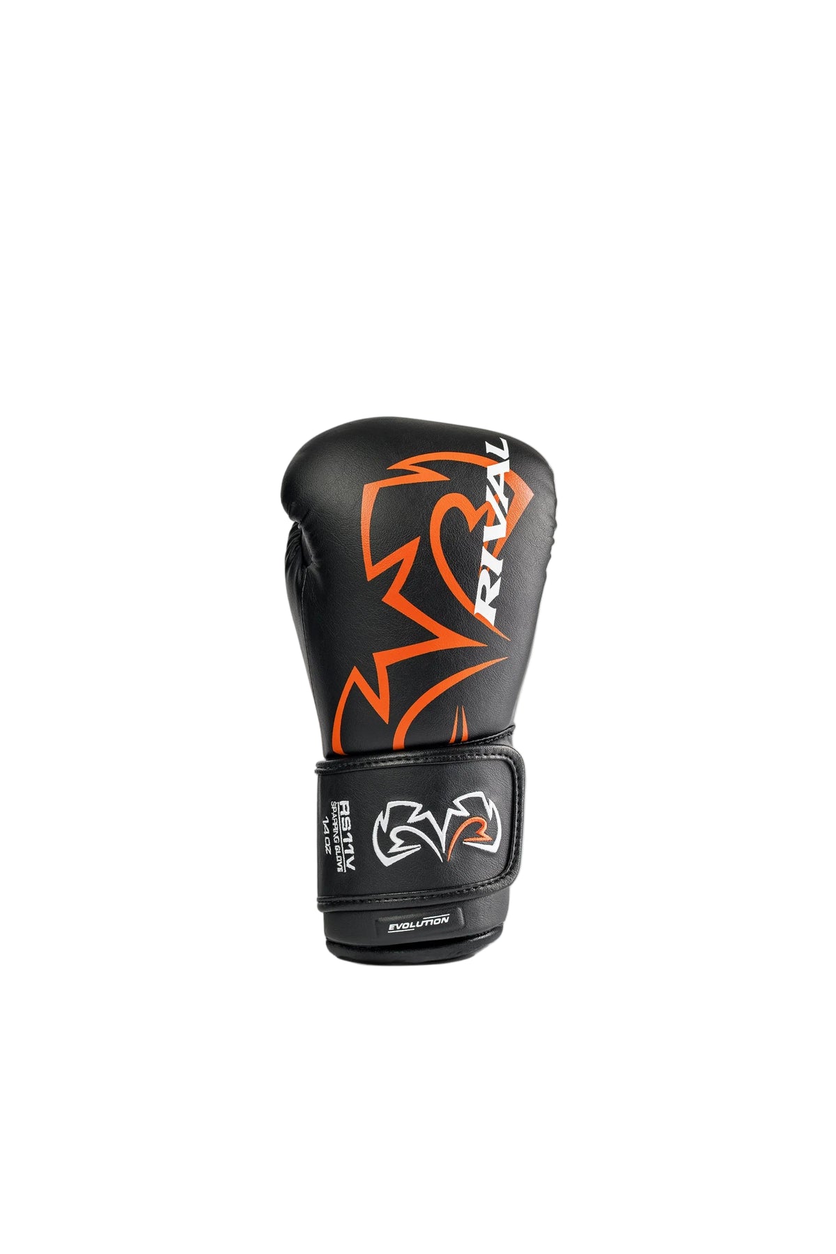 Rival RS11V Evolution sparring gloves black palm and strap detail
