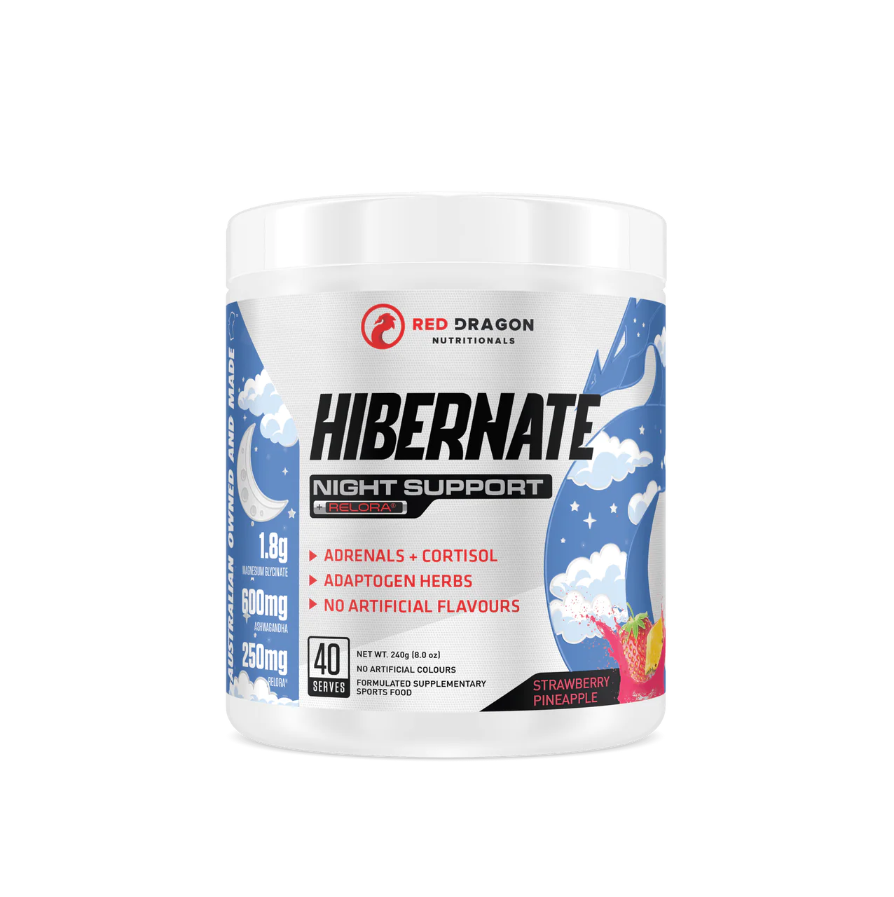 Red Dragon Hibernate Sleep Aid| 2 Flavours - Fitness Hero Brand new