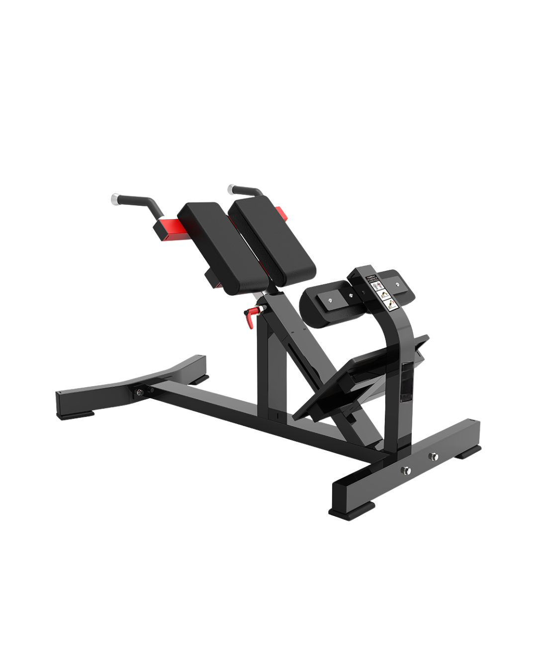 Commercial hyperextension bench with adjustable foot support&quot;
