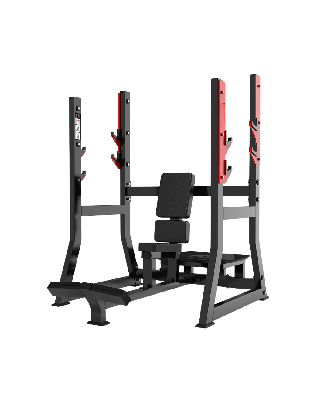 Raptor Series Vertical Bench Press with barbell racking system