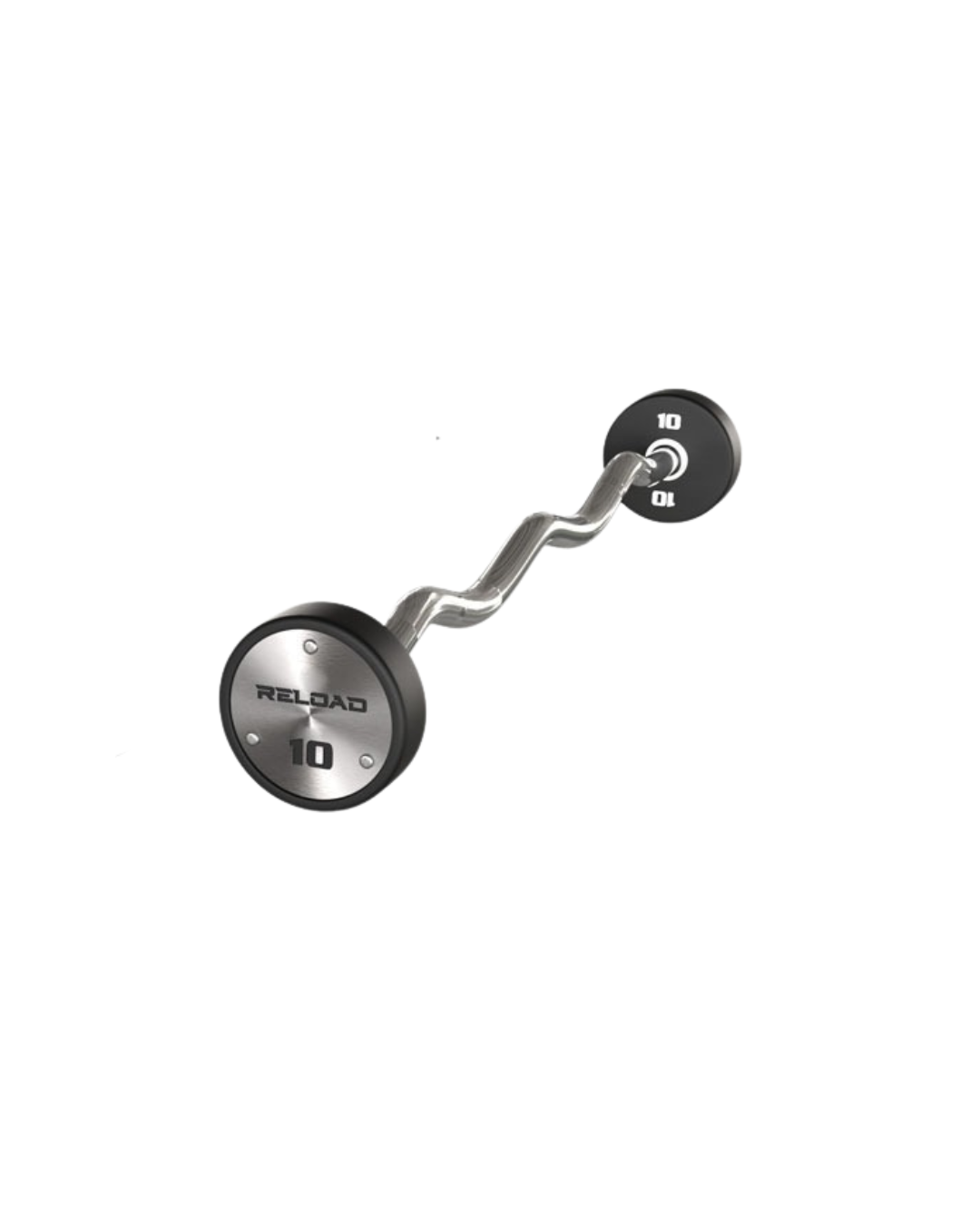 Reload Fixed Curl Barbell Set – CPU Coated Heads – 10kg to 50kg