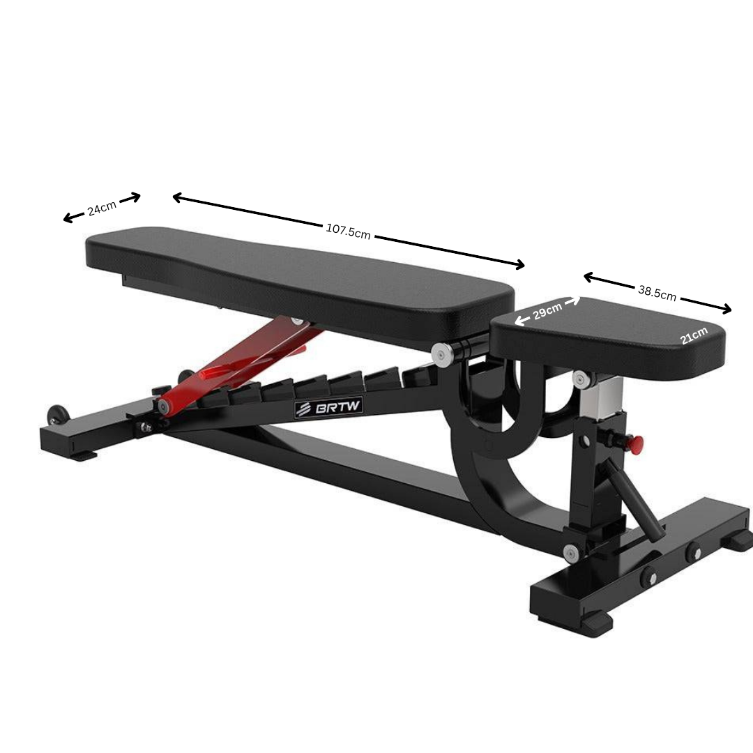 Reload TM87 Commercial Grade FID Adjustable Bench | Bench Dimensions
