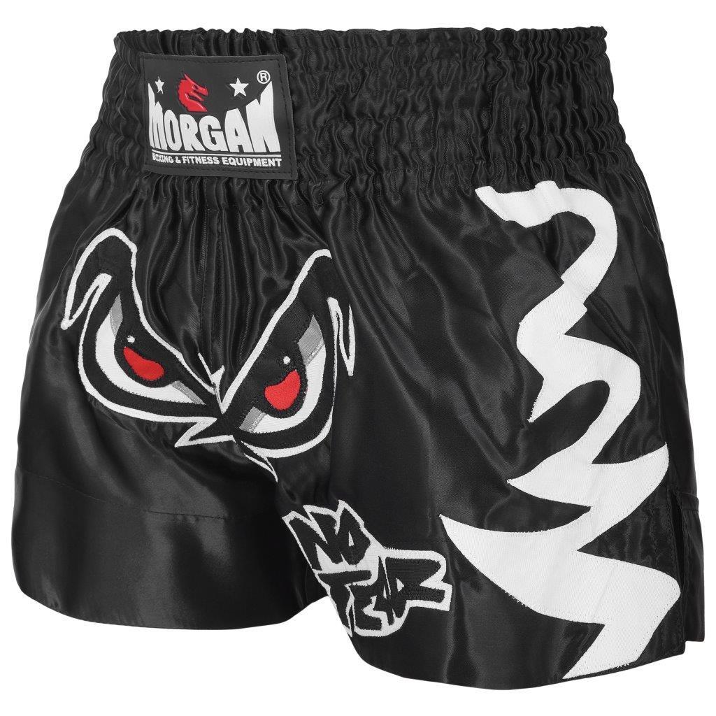Morgan Fearless Muay Thai shorts in black, alternate view 2