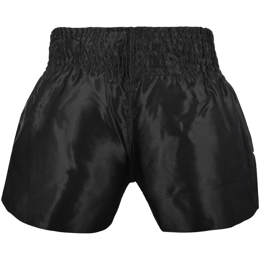 Morgan Fearless Muay Thai shorts in black, detail view