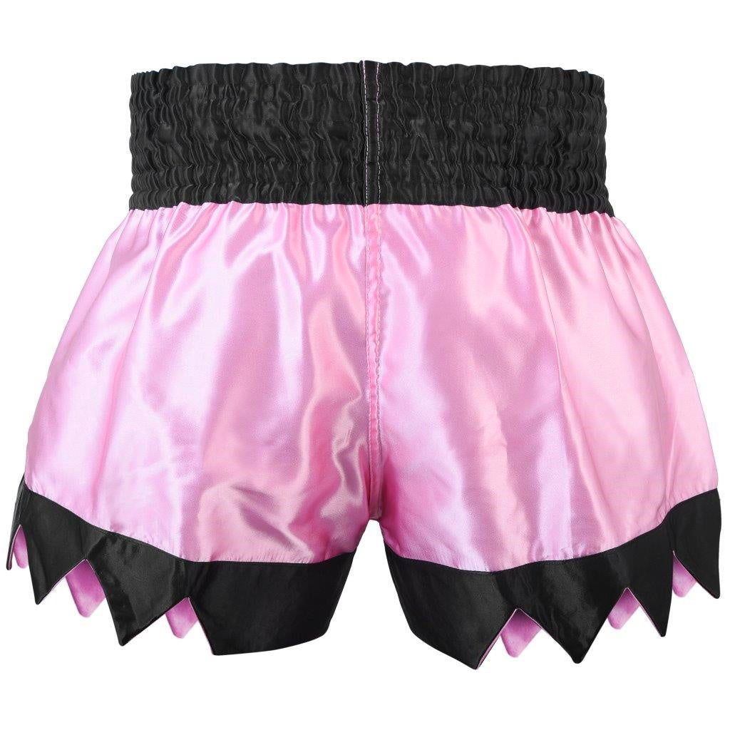 Morgan Fearless Girls Muay Thai shorts in pink, detail view