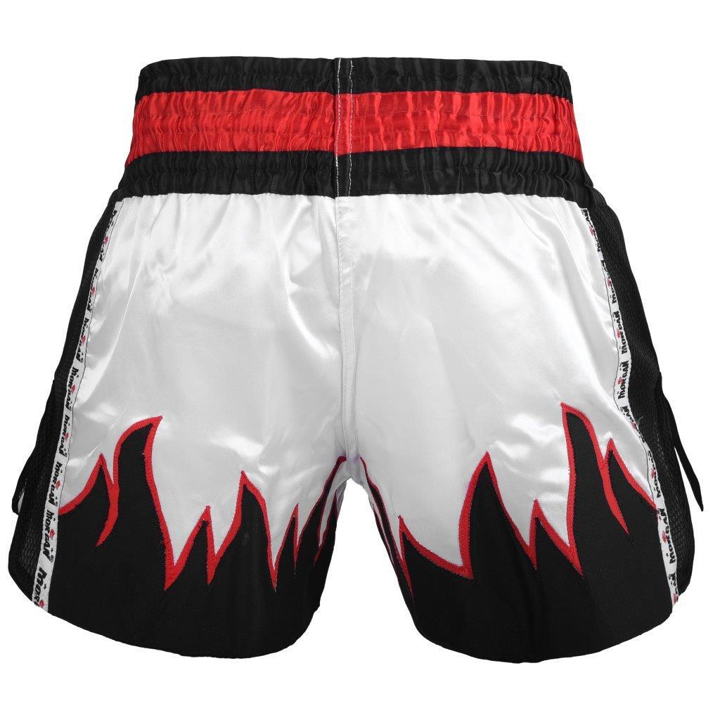 Morgan V2 Flame Muay Thai shorts, detail view