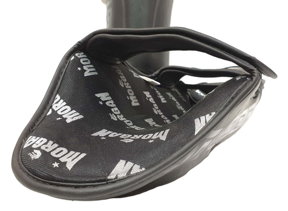 Morgan B2 Bomber shin and instep guard in 1.1mm Italian brushed leather