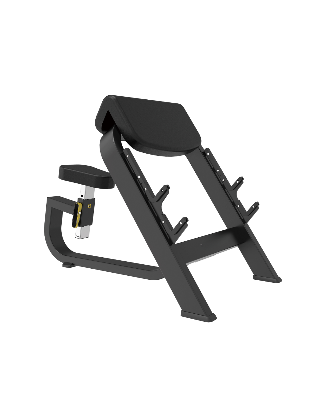 Seated Preacher Curl Bench [Synergy Series] Fitness Hero Side View