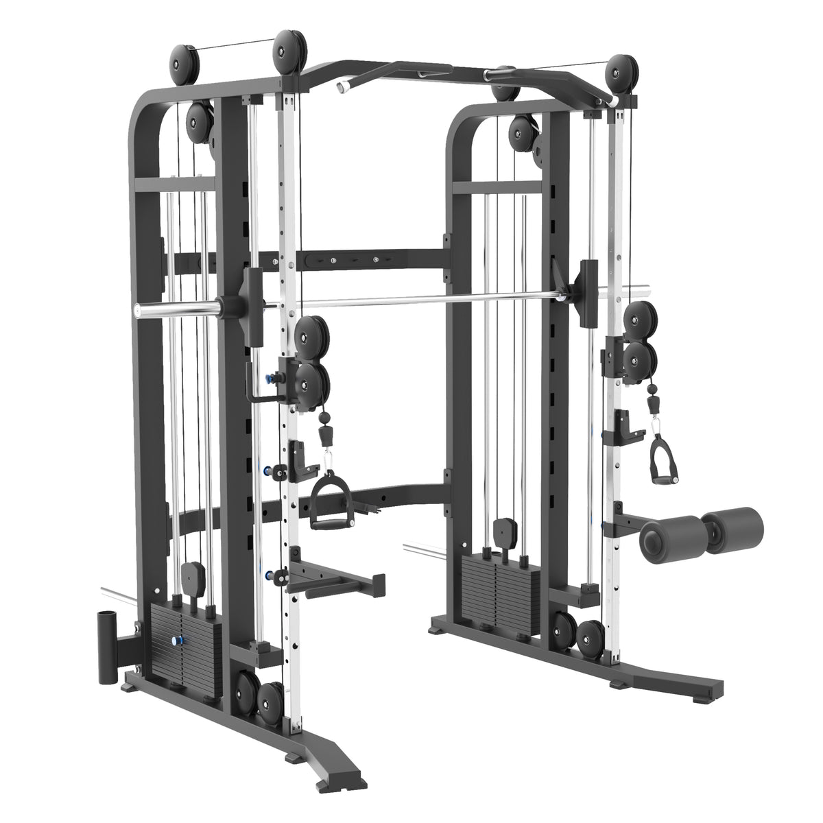 3-in-1 Smith Machine - Pin Loaded 2x80kg Weight Stack [Synergy Series] Fitness Hero