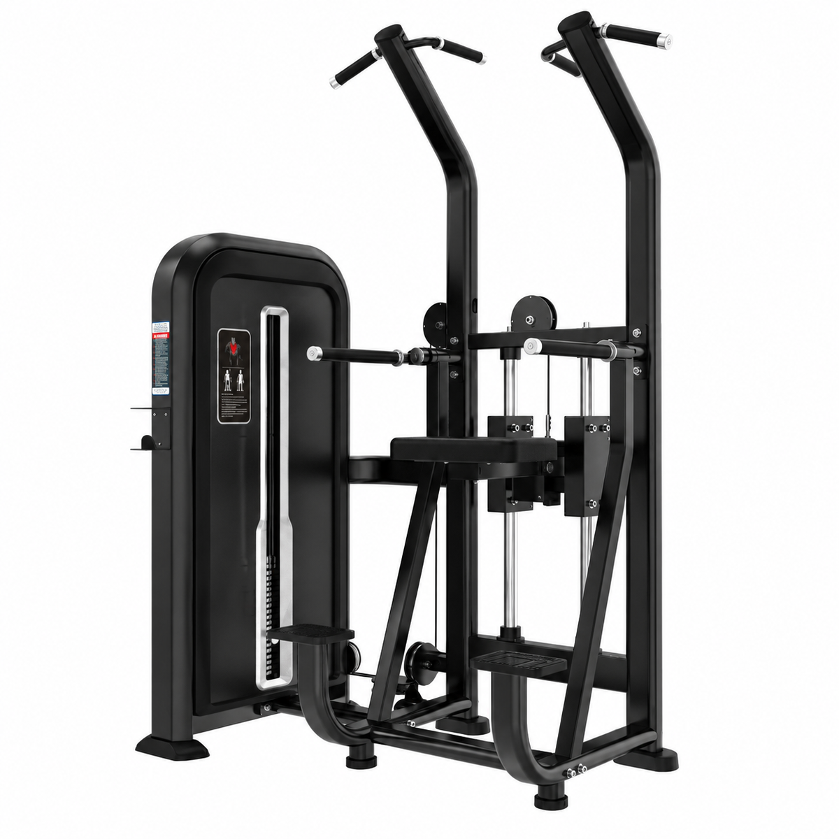 T-MAX Series dip and chin up assist pin loaded machine TY24 - commercial assisted pull-up machine with 100kg stack
