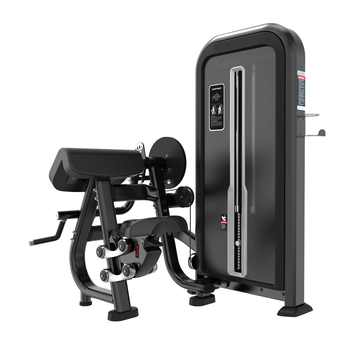 T-MAX Series bicep and tricep curl pin loaded machine TY26 - 2-in-1 commercial arm machine with 80kg weight stack