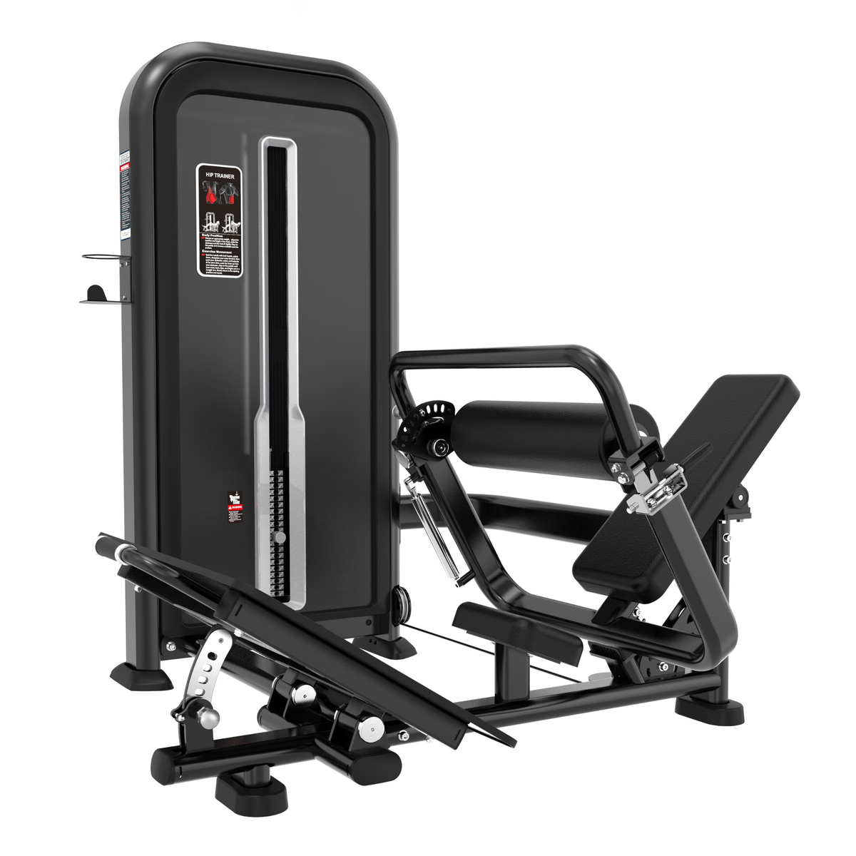 T-MAX Series hip thrust pin loaded machine TY39 - commercial belt-loaded glute machine with 100kg weight stack