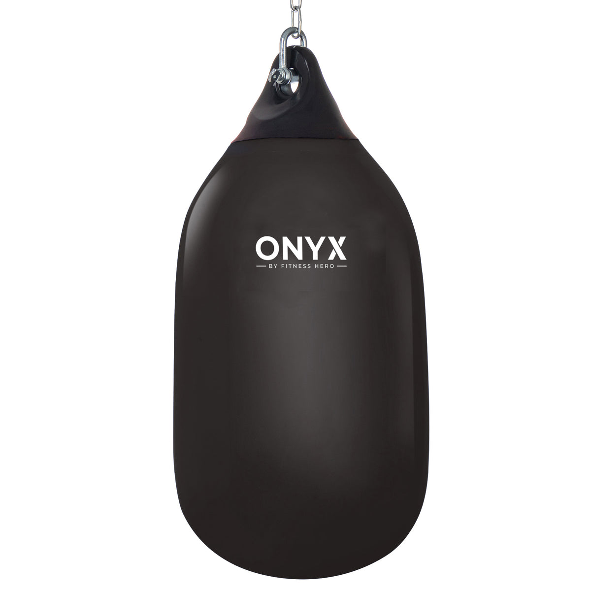 The Bullet 50L water-filled punching bag hanging in a home gym


