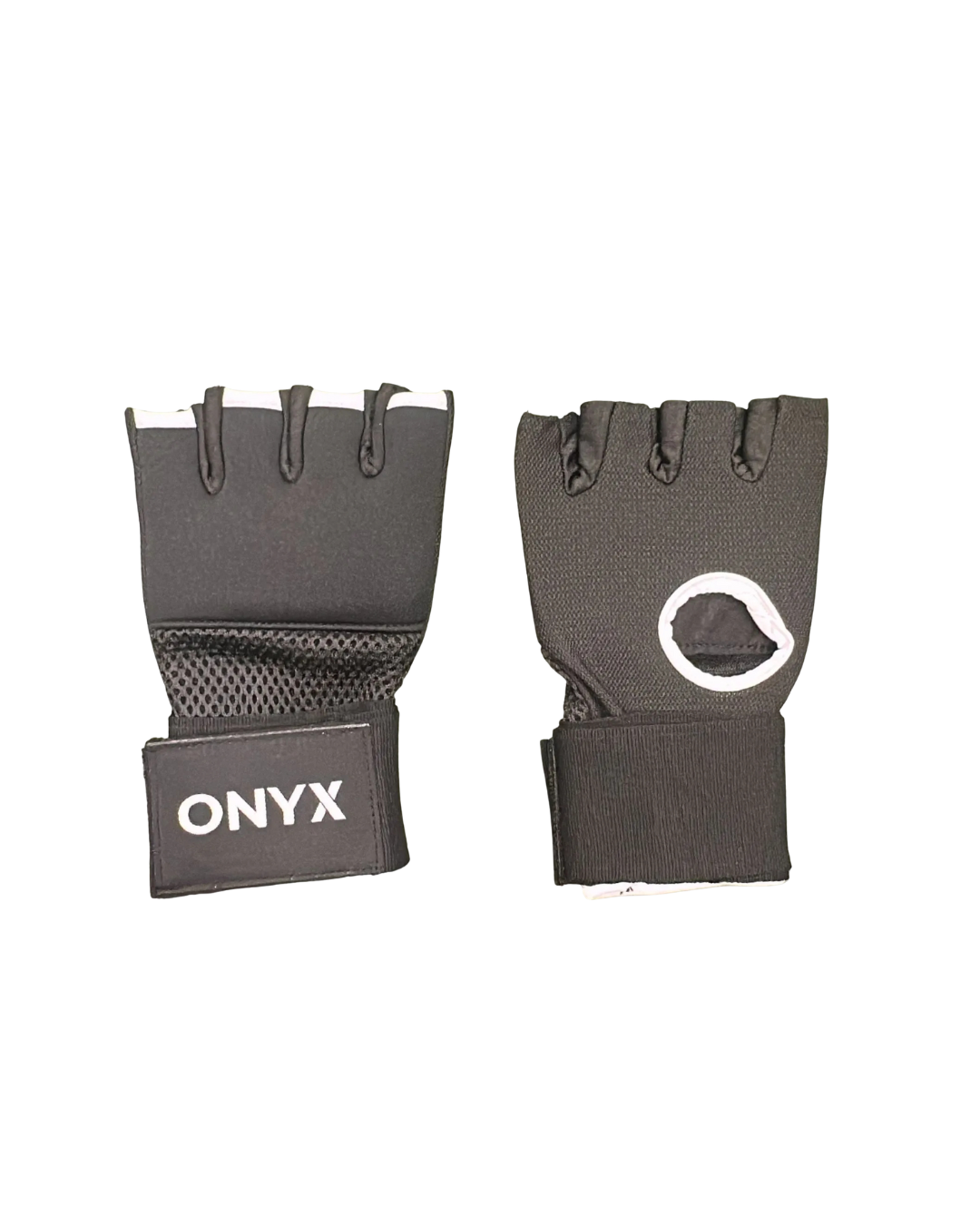 onyx gel quick hand wraps black padded knuckle protection