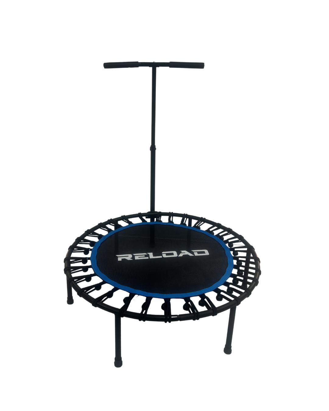 Reload Pulse round rebounder trampoline with support bar