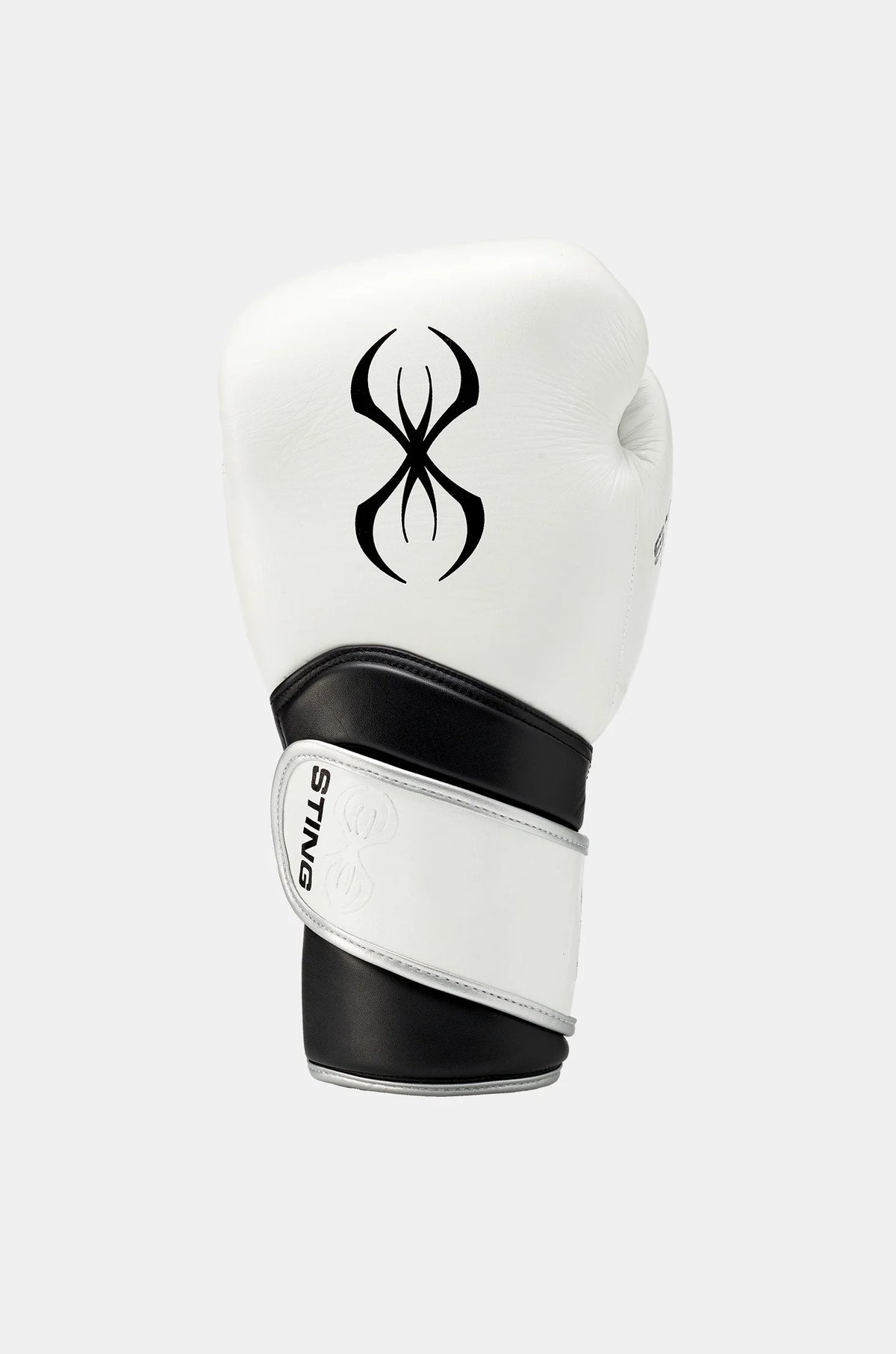 sting viper boxing gloves white black velcro training