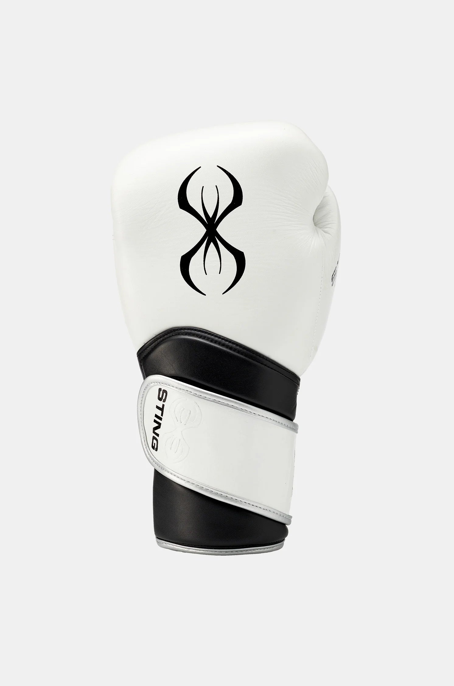 sting viper boxing gloves white black velcro training