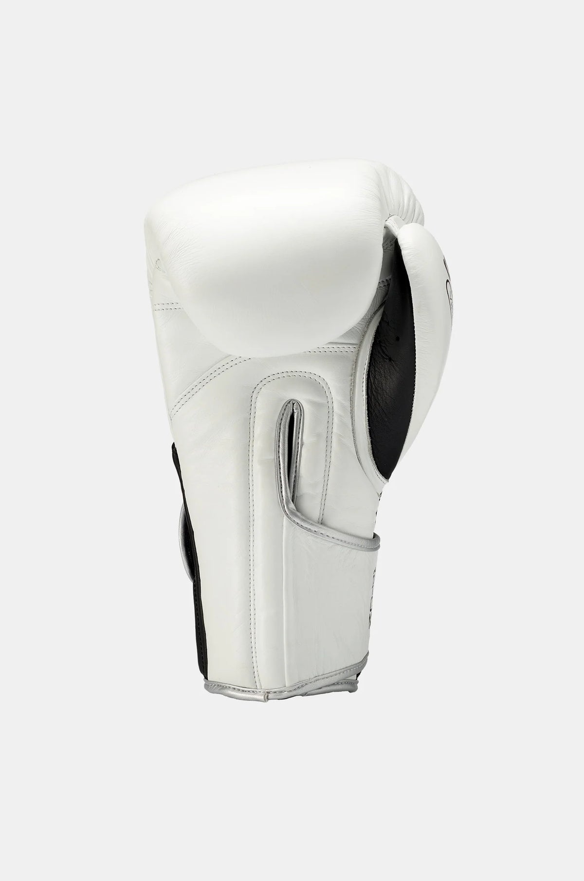 sting viper boxing gloves white black velcro training - inside view