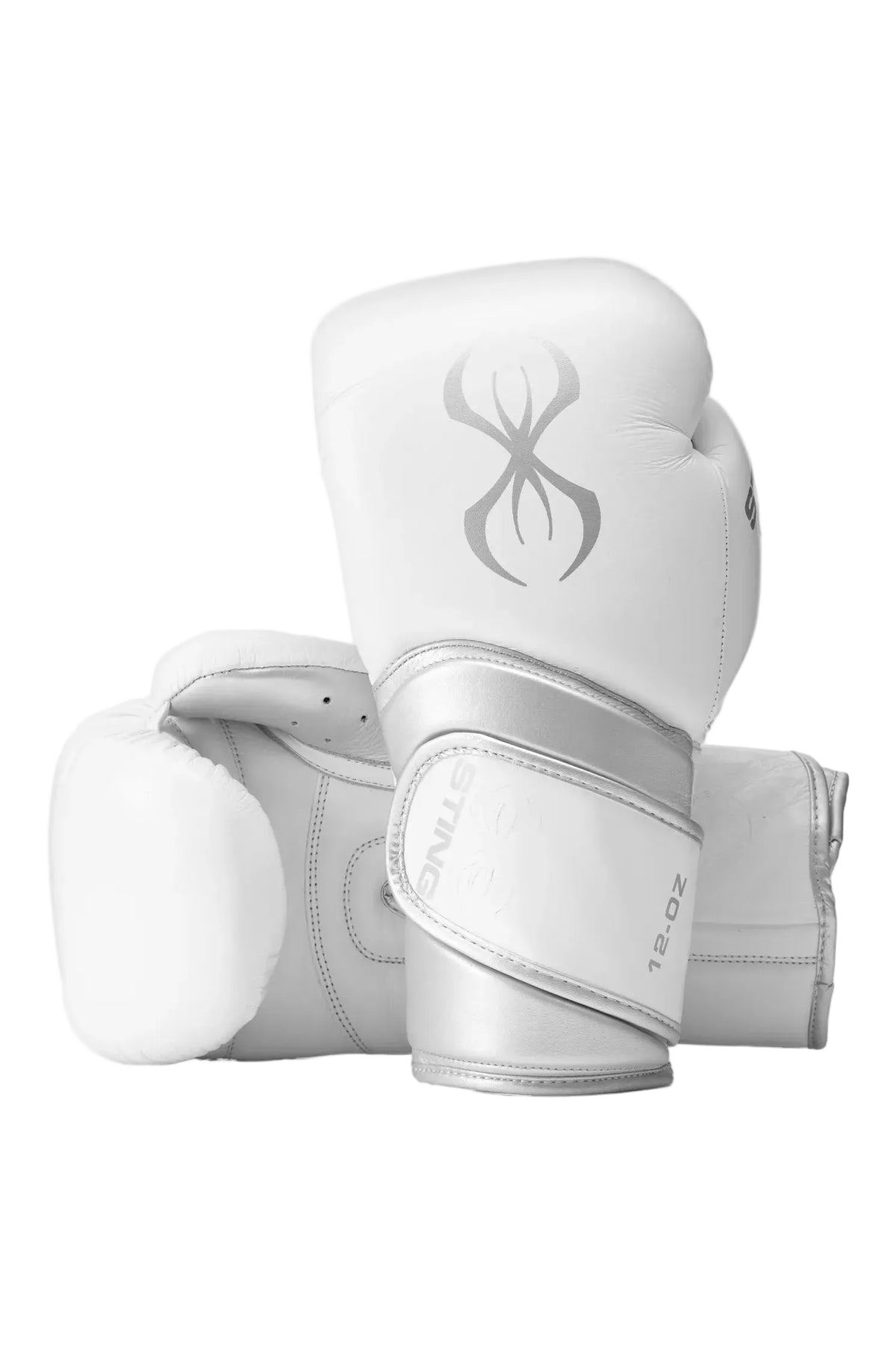 sting viper x velcro boxing gloves White &amp; Silver sparring