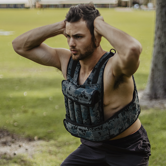 High-quality 20kg fitness vest
Man working out
