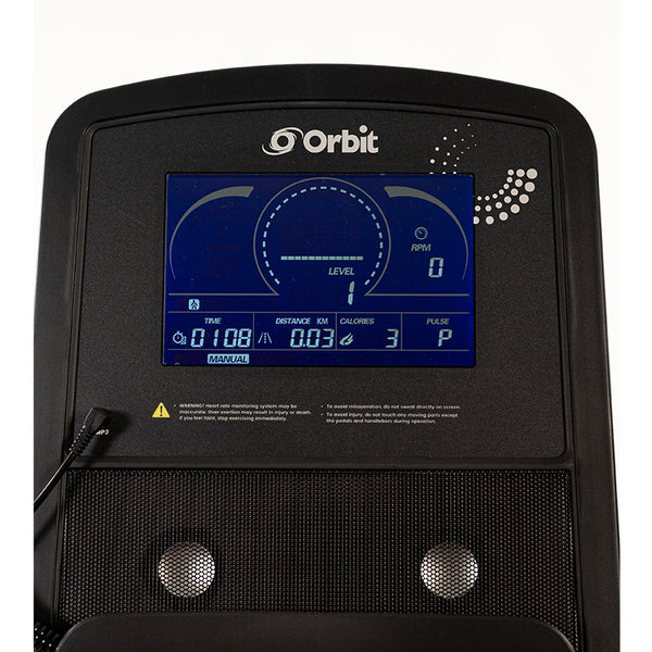 Zenith Recumbent Bike - Self Generating Screen Close up