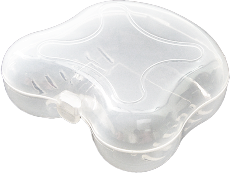 Clear Mouthguard Case with Ventilation Holes

