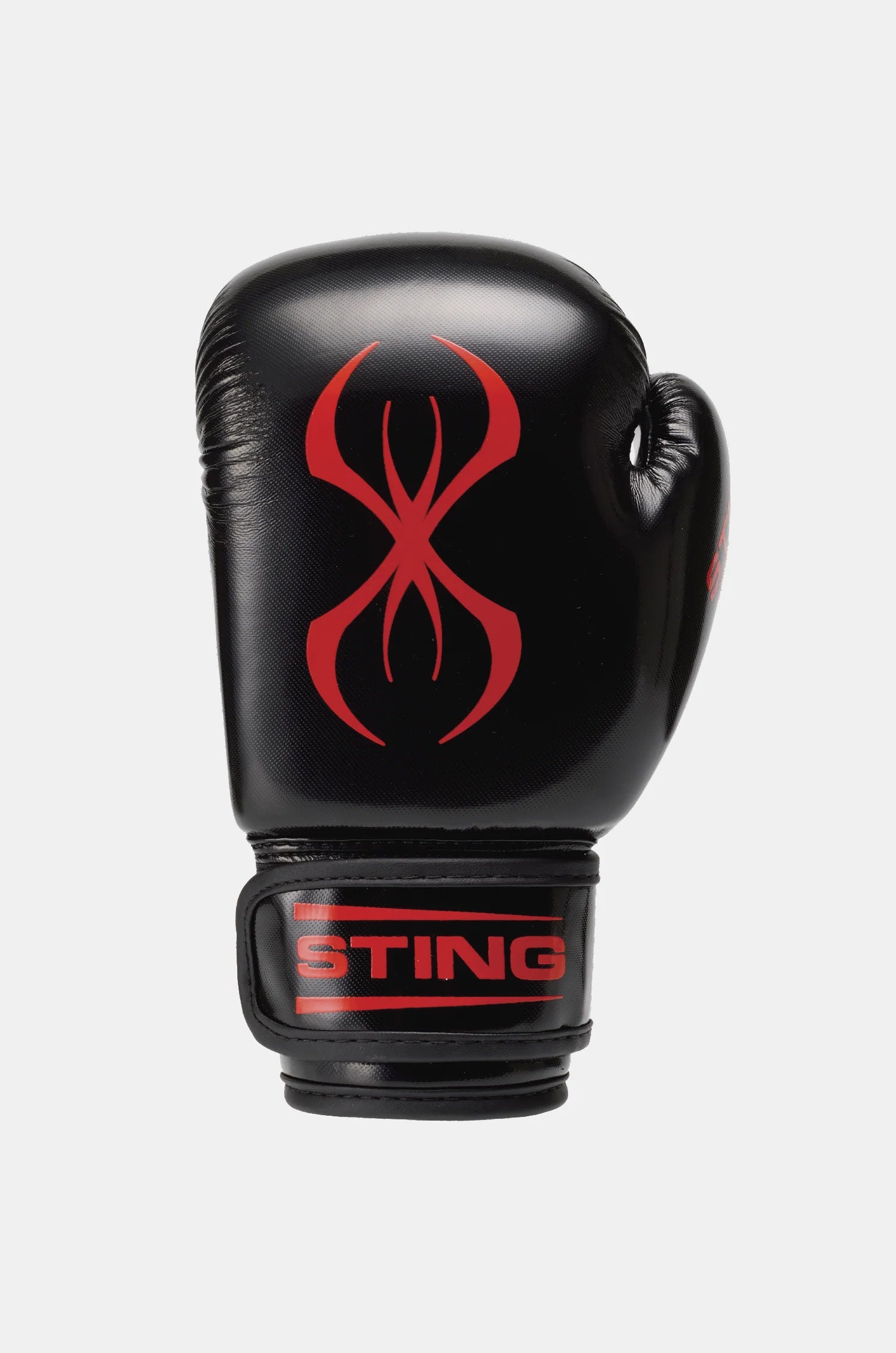 sting arma junior boxing gloves black red kids training
