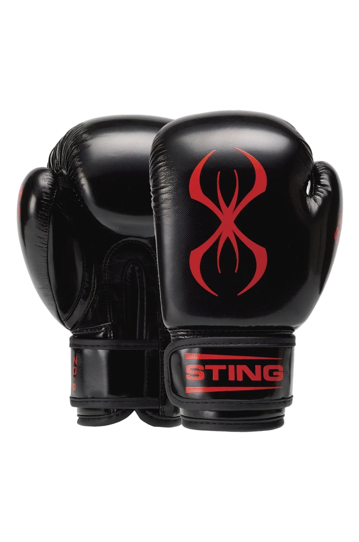 sting arma junior boxing gloves black red kids training
