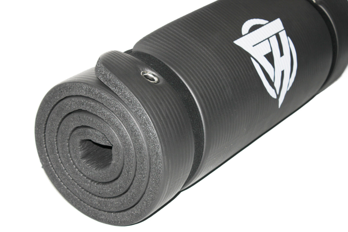 Yoga &amp; Pilates Mat  Extra Thick (Shoulder Strap) - Fitness Hero Brand new
