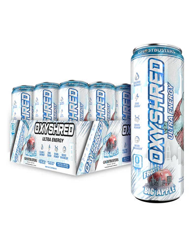 EHP Labs Oxyshred RTD | Ultra Energy Drink - Fitness Hero Frosty Big Apple Box of 12