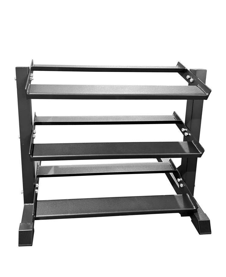 3 Tier Dumbbell Rack - Holds 9-10 Pairs | 300kg Capacity