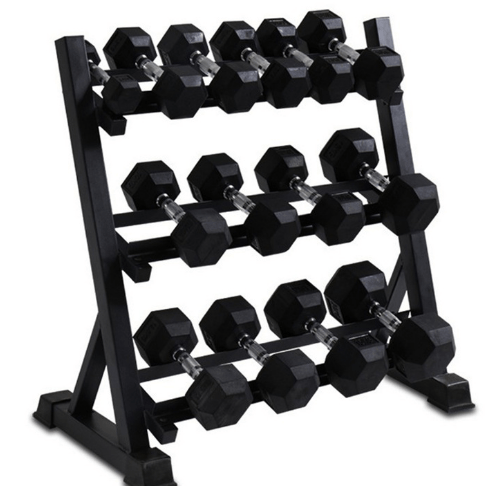 Large 3 Tier Dumbbell Rack | Holds 10-12 Pairs