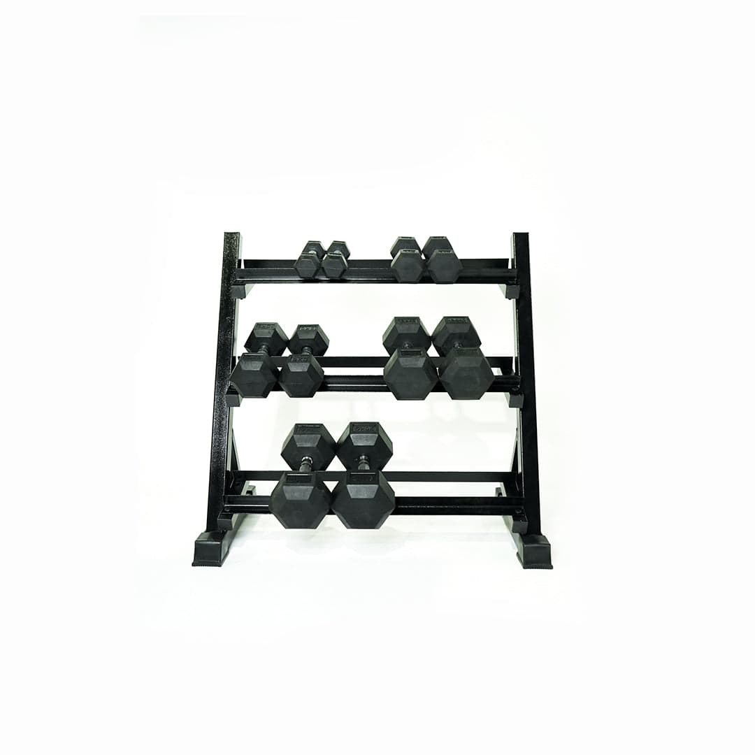 Large 3 Tier Dumbbell Rack | Holds 10-12 Pairs